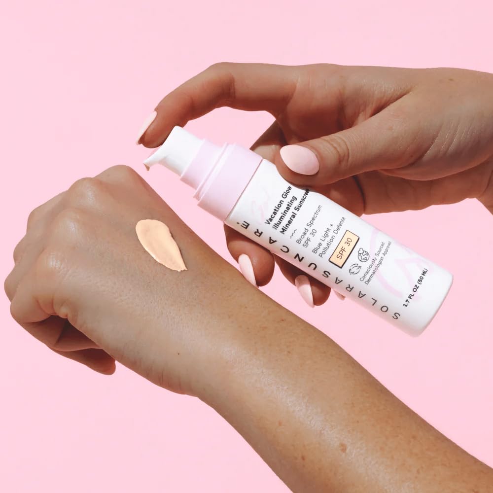 Solara Suncare - Go! Vacation Glow Illuminating Tinted Moisturizer, SPF 30 | EWG Verified, Vegan, Cruelty Free, Reef friendly |