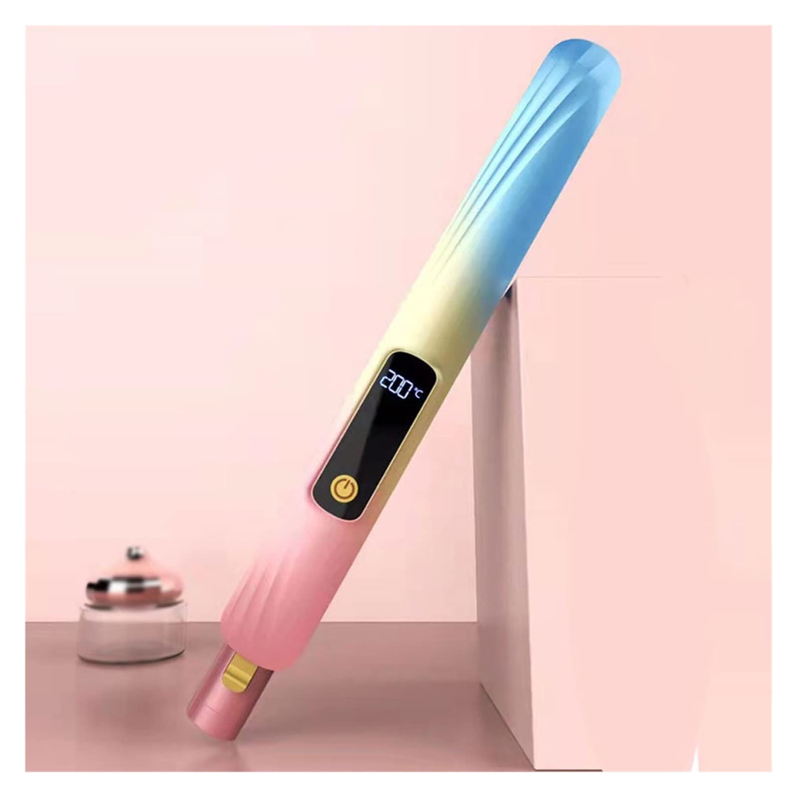 TEOYETTSF Hair Straightener MultiFunctional Ladies Bangs Curler Lazy Splint Portable Household Fluffy Straight Curling Two