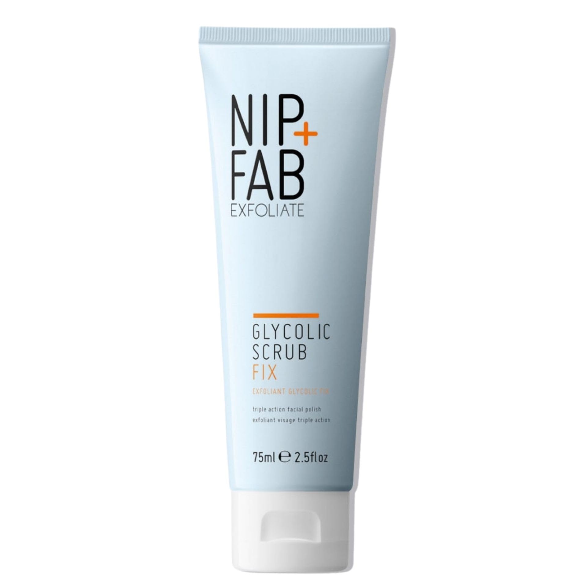 Nip + Fab Glycolic Acid Fix Face Scrub with Salicylic Acid, AHA/BHA Exfoliating Facial Cleanser Polish for Refining Pores Skin B
