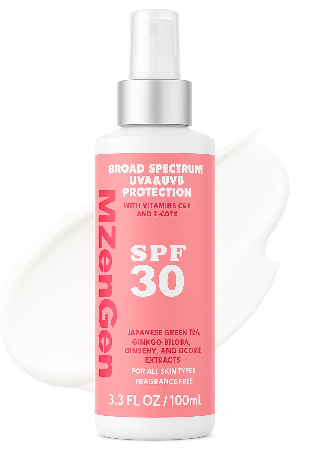 Sunscreen for face  Advanced Protection SPF 30, Full Spectrum UVA/UVB, FragranceFree, Lightweight, Vitamins C,E, Zinc Oxide, J