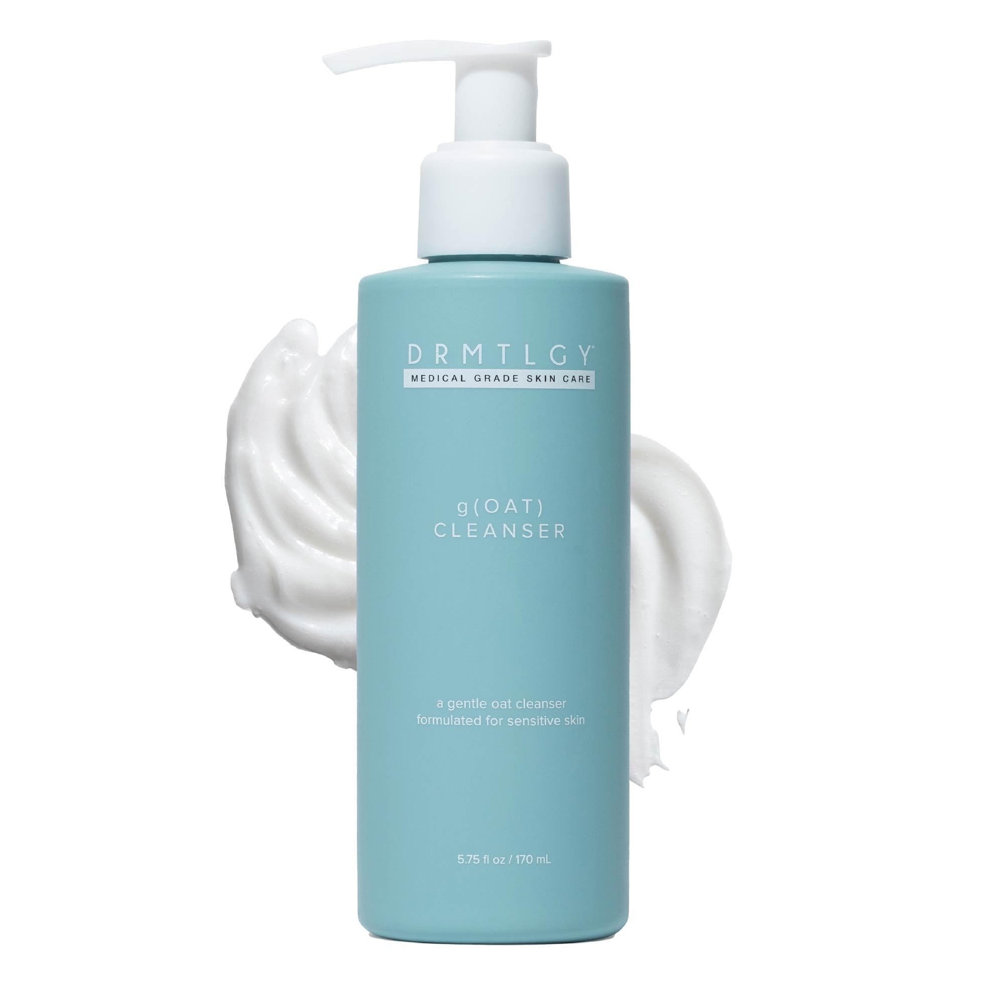 DRMTLGY gOAT Cleanser - Lightweight, Moisturizing Face Wash For Sensitive Skin, Oat + Hyaluronic Acid + Aloe Extract, Hydrating 