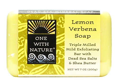 One With Nature Dead Sea Lemon Verbena Bar Soap, 7 Ounce - 2 per case.
