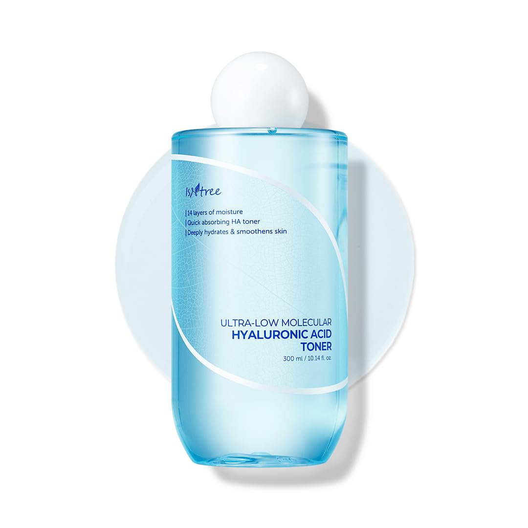 Isntree Ultra-Low Molecular Hyaluronic Acid Toner 300Ml, 10.14 Fl.Oz | Quick Absorbing Hyaluronic Acid Toner | Deeply Hydrates A