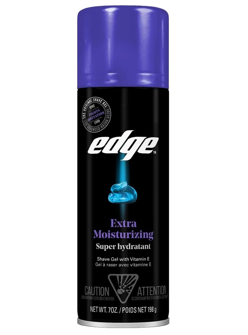 Edge Extra Moisturizing Shaving Gel, 198G