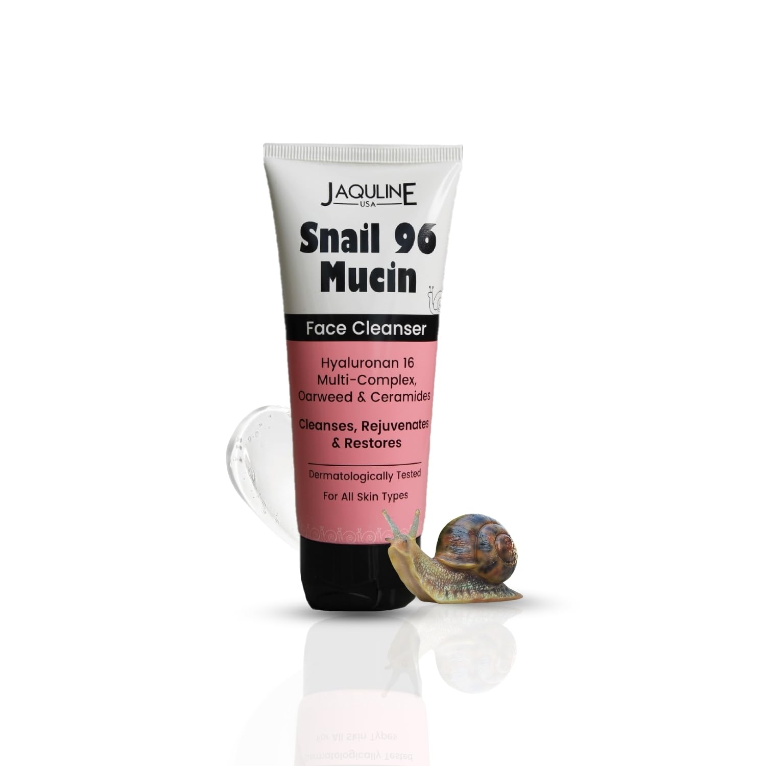 Jaquline Usa Snail Mucin Face Cleanser | NonDrying, PhBalanced Formula | Deeply Cleanses, Restores Skin Barrier | LongLasting