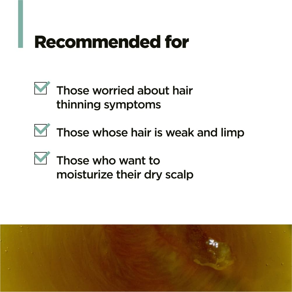 Amos Professional The Green Tea Shampoo Moisturizing For Thinning Hair, Korean Shampoo For Dry Scalp L Flaky & Itchy Scalp, Stre