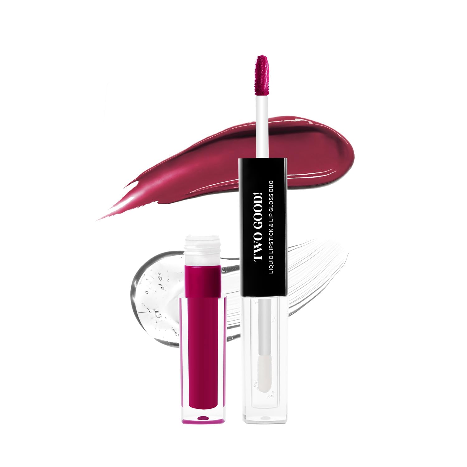Bella Vita Two Good Liquid Lipstick & Gloss Duo | 2-In-1 Matte & Glossy Finish | Long-Lasting, Smudge-Proof | Enriched With Jojo