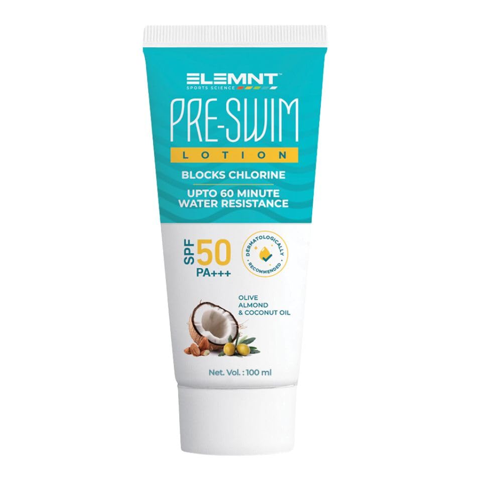 Elemnt Pre Swim Body Lotion For Kids & Adults | Chlorine Protection, Anti-Tan Body Lotion | Upto 60 Mins Of Water Resistance | 1