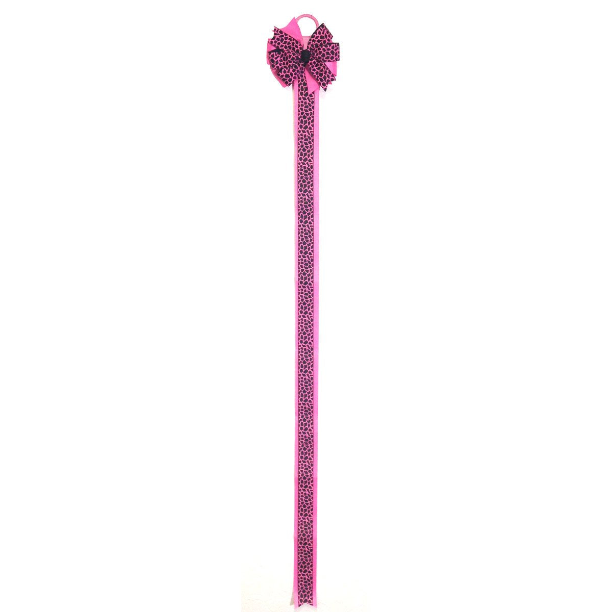 Allydrew Hair Bows and Hair Clips Organizer, Hot Pink Leopard