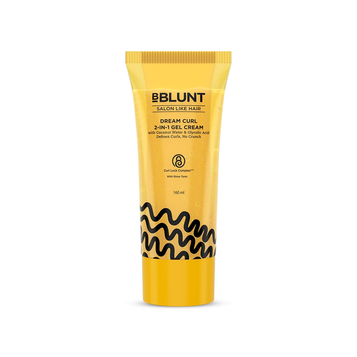 Bblunt Dream Curl 2In1 Gel Cream  160 Ml | 3 Days* Curl Definition | Easy Styling | Coconut Water, Glycolic Acid & Lock Compl