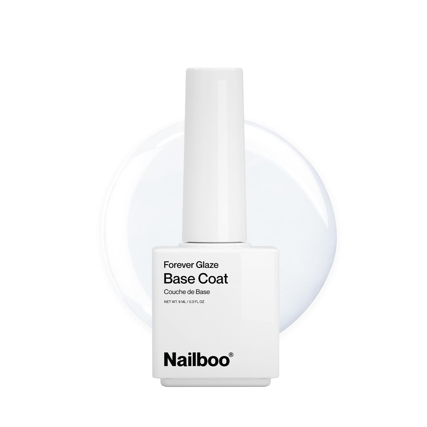 Nailboo PREMIER Forever Glaze Gel Nail Polish, CLEAR Top Coat LED Nail Lamp Gel Polish, Self-Leveling DIY Nails, Salon Quality N