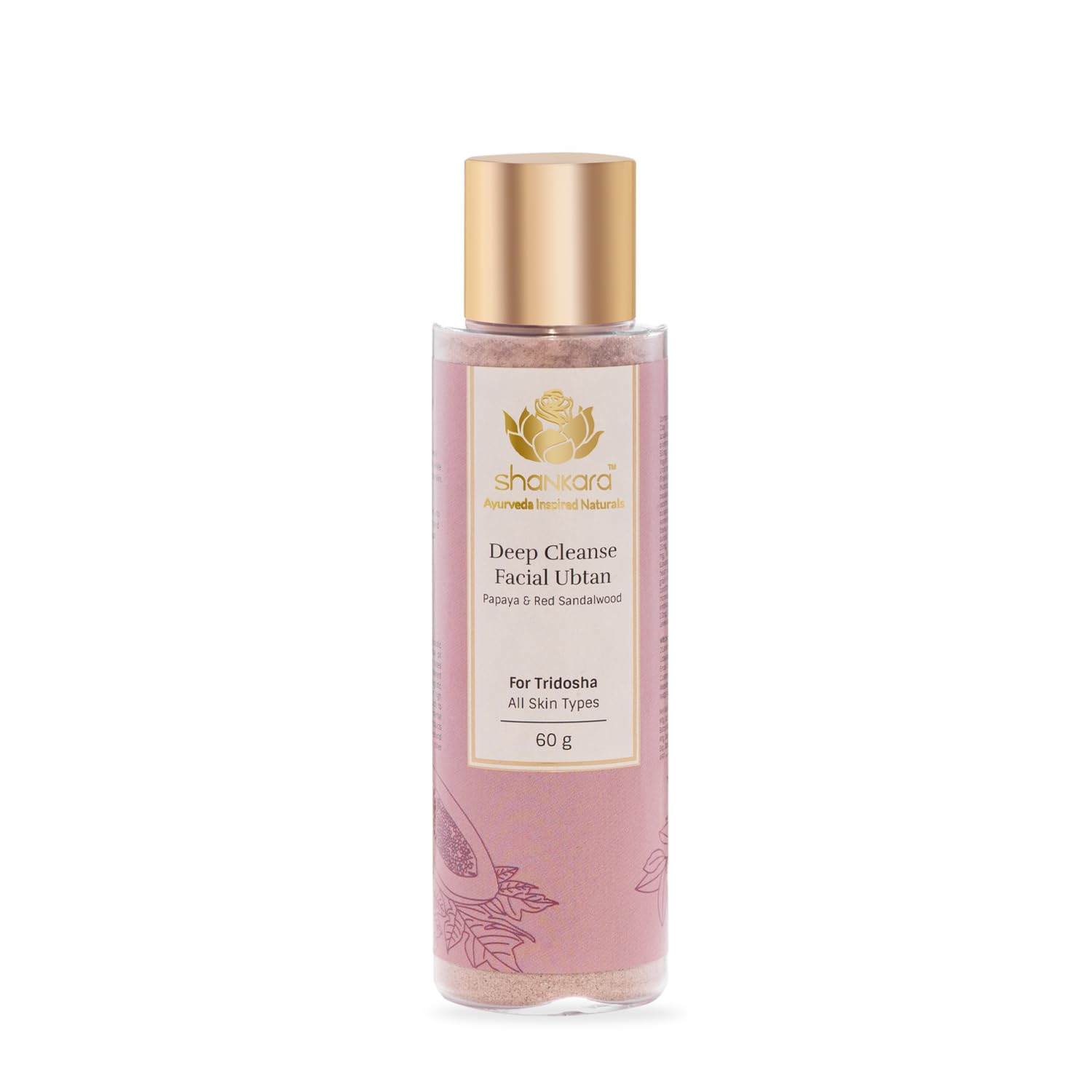 Shankara Deep Cleanse Facial Ubtan With Papaya & Red Sandalwood For Hydrating & Soothing Cleanser  (60G)