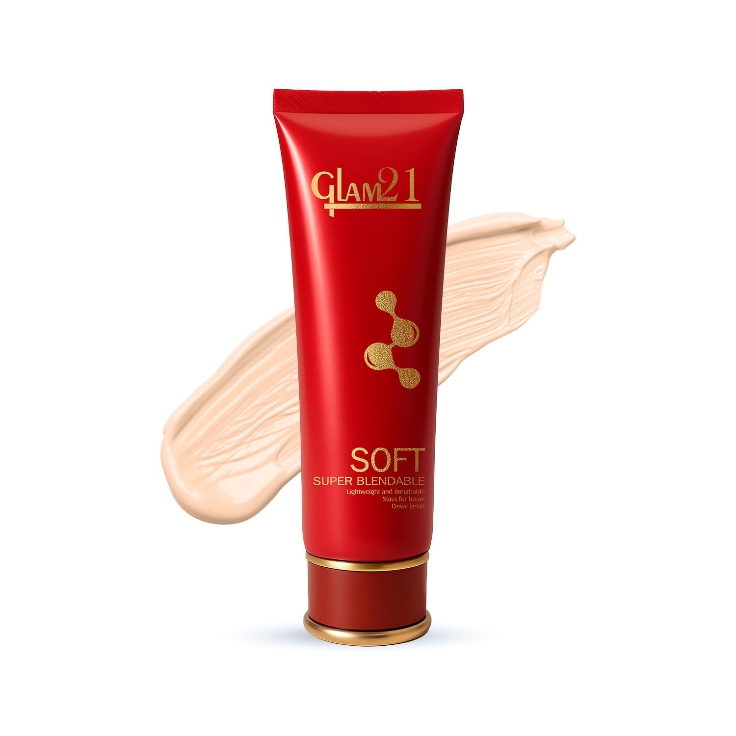 Glam21 Blendable Tube Foundation | Hides Skin Imperfections, Dark Spots, Fine Lines | Lightweight | Suitable For All | 6 Shades 