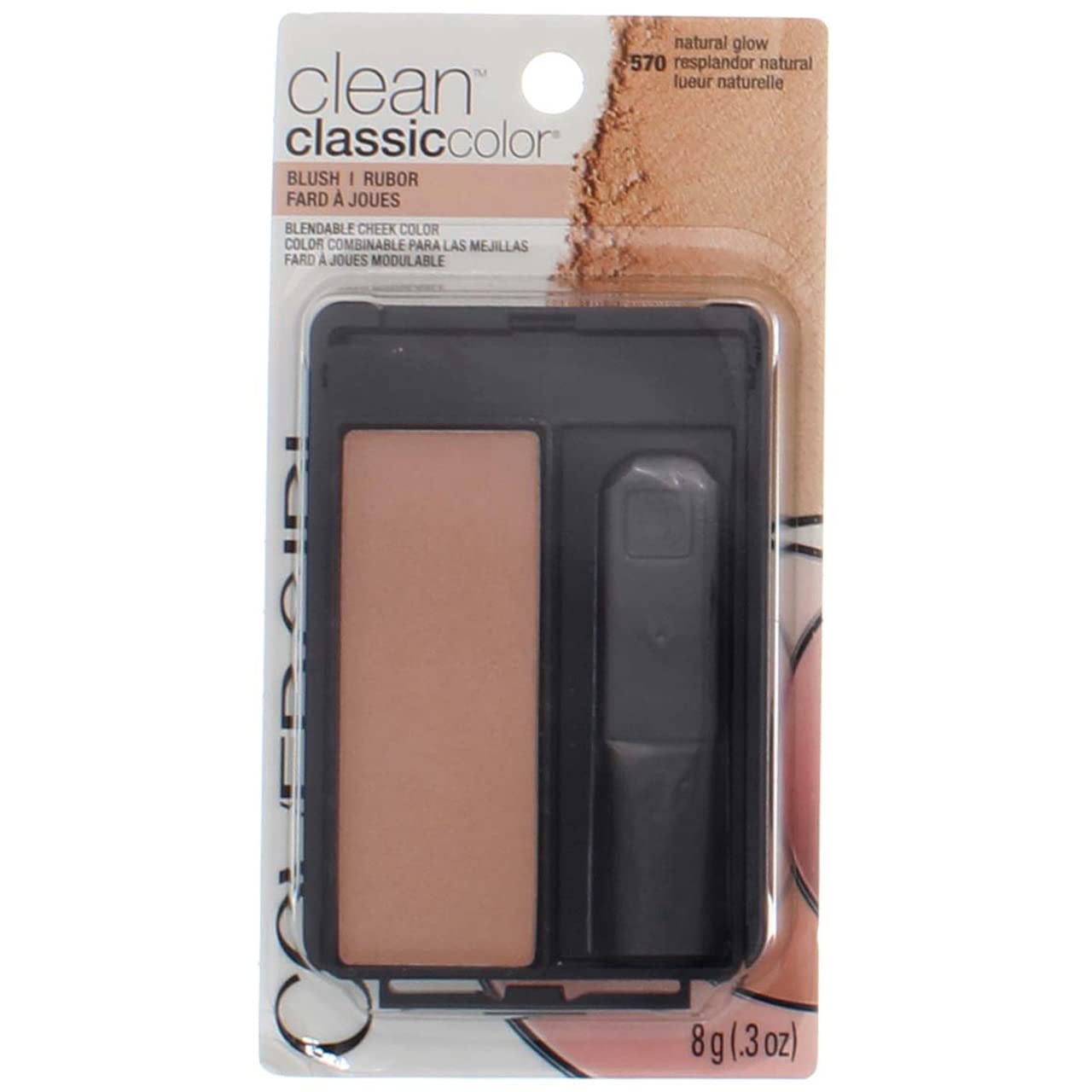 CoverGirl Classic Color Blush, Natural Glow [570], 0.3 oz (Pack of 3)