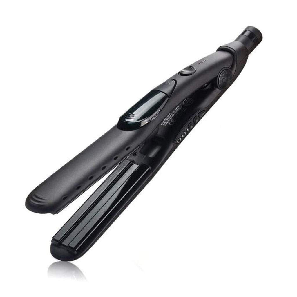 QOPCBCGN Ceramic Steam Hair Straightener Curler Professional Flat Iron Straightening Steamer Tool