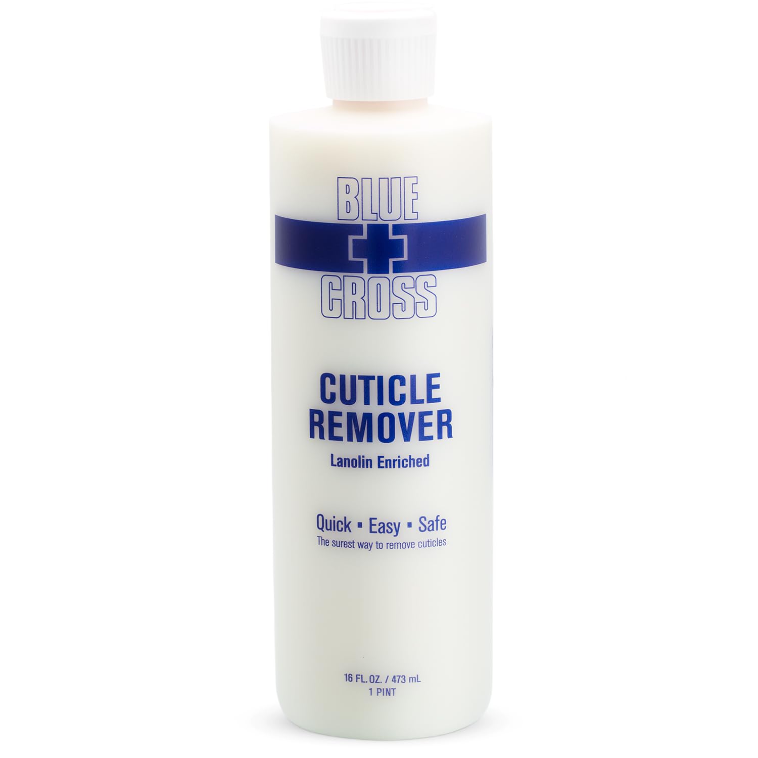 Blue Cross Professional Nail Care, Hydrating, Moisturizing, Strengthening Liquid Cuticle Remover + Softener With Lanolin For Bri