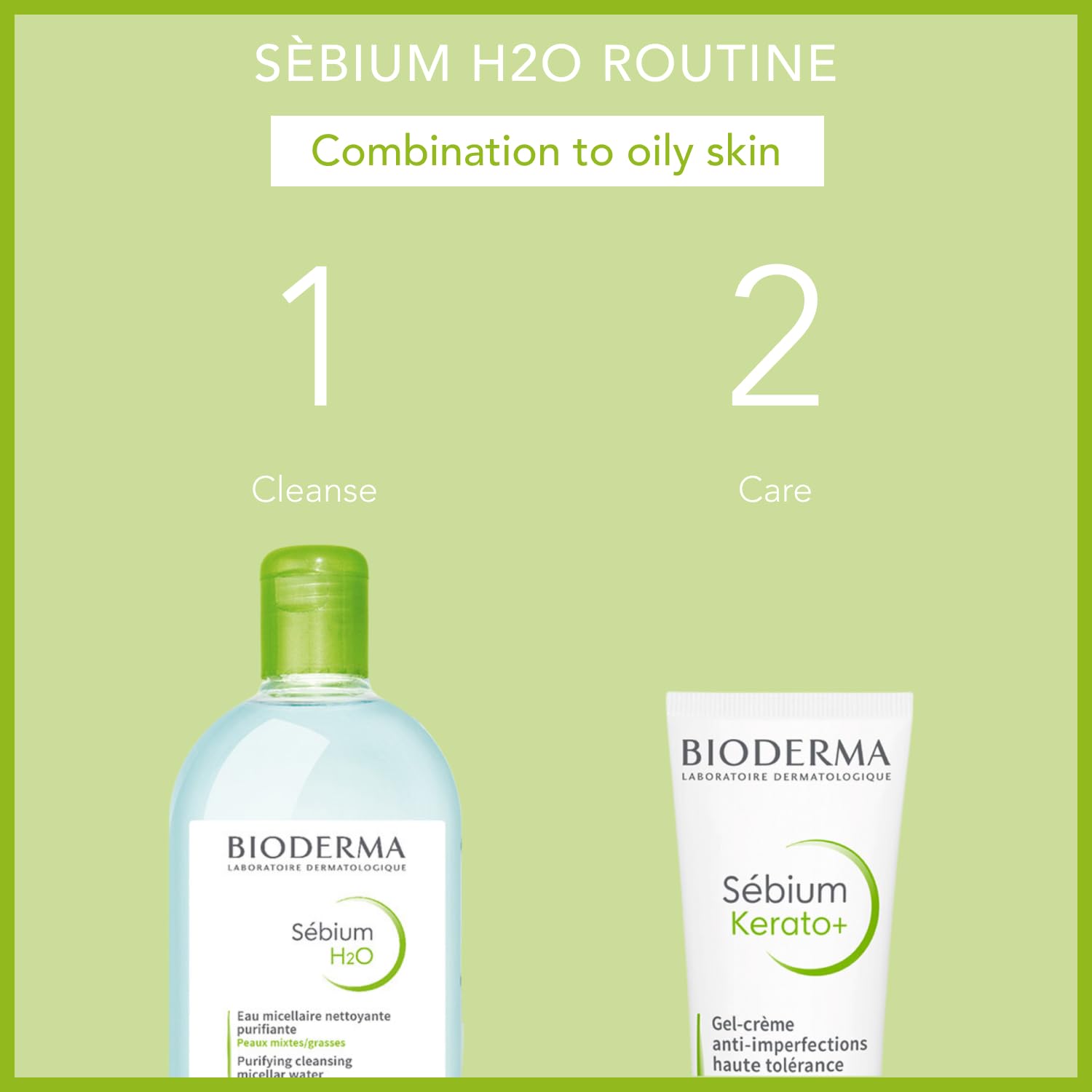 Bioderma - S  Bium H2O - Micellar Water - Face Cleansing And Makeup Remover - Micellar Water For Combination To Oily Skin
