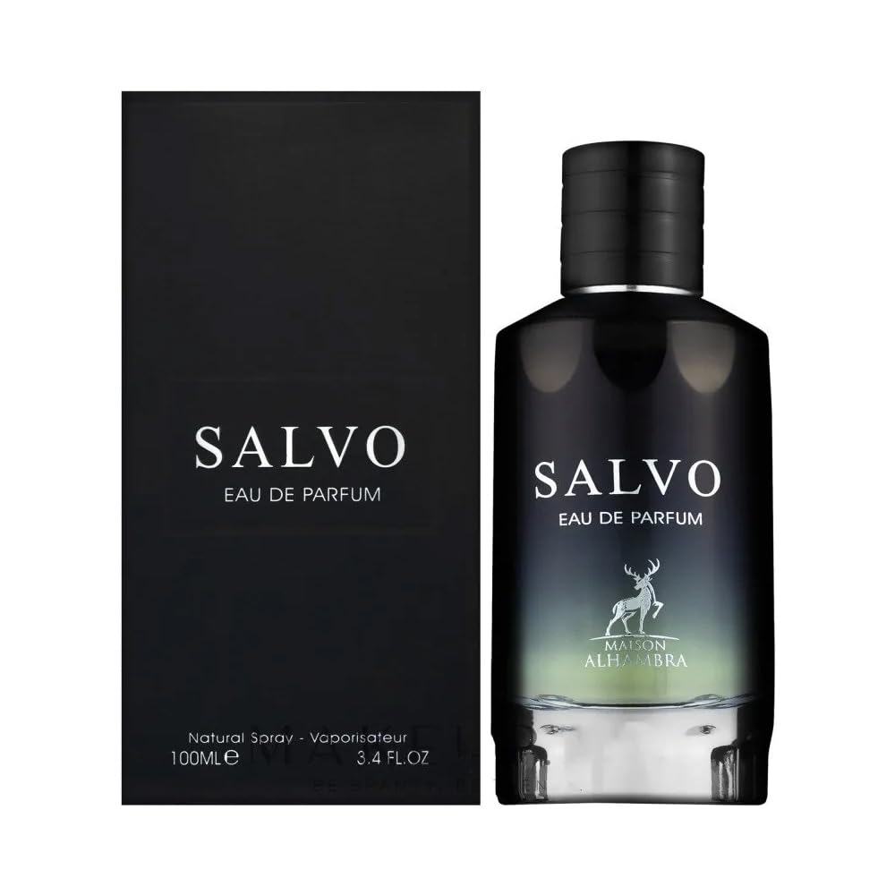 Maison Alhambra Salvo for Men Eau de Parfum Spray, 3.4 Ounces / 100 ml
