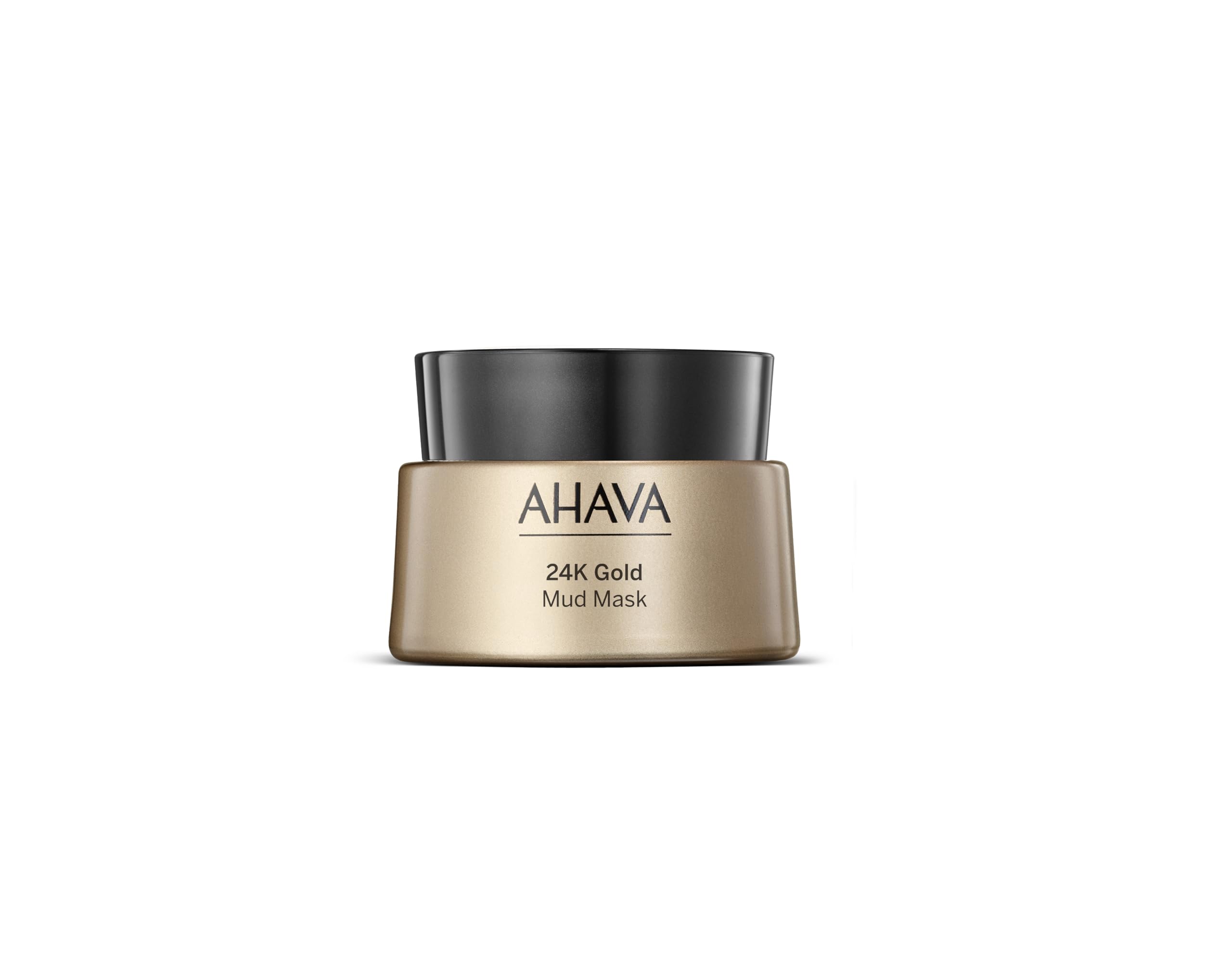 AHAVA 24K Gold Mineral Mud Mask - Luxury Mud Mask for Refined, Luminously Radiant Skin, Smoothes, Firms & Illuminates, includes 