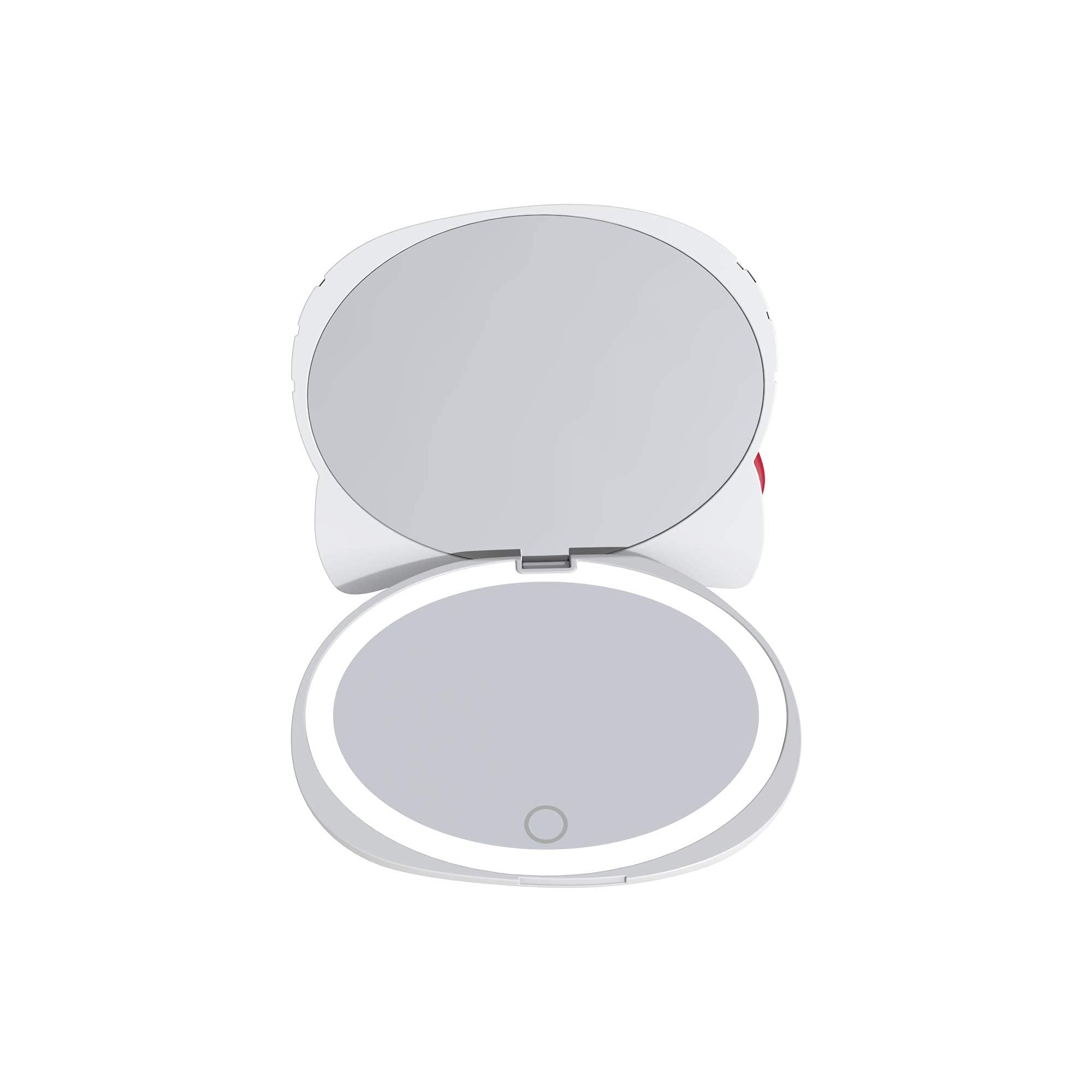 Impressions Vanity Hello Kitty Kawaii Compact Mirror With Touch Sensor Switch For Purse, Led Makeup Mirror With 2X Magnifying To
