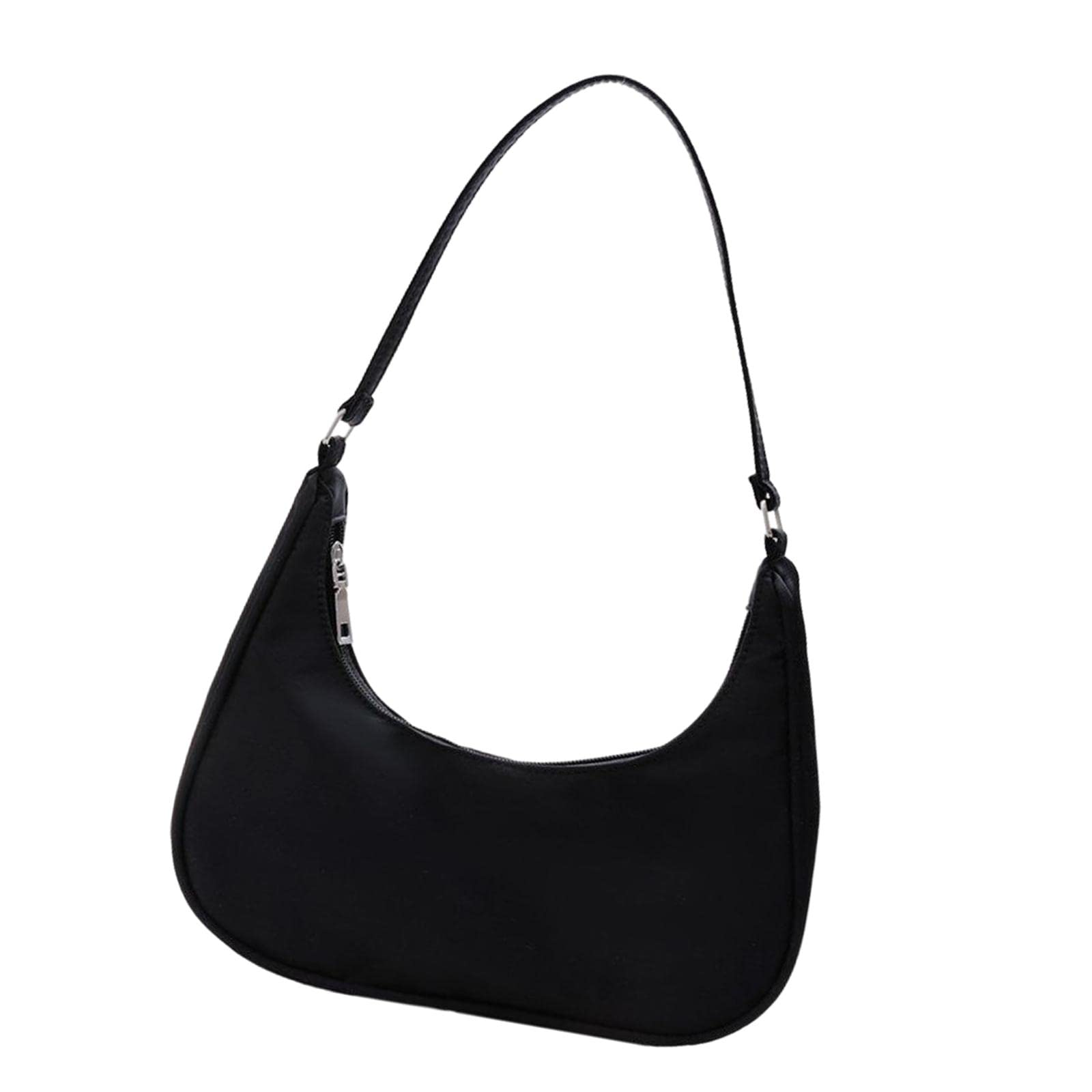 Atorse Dumpling Bun Lady Big Capacity Wallet Shopping Bag Nylon Shoulder Bag Black