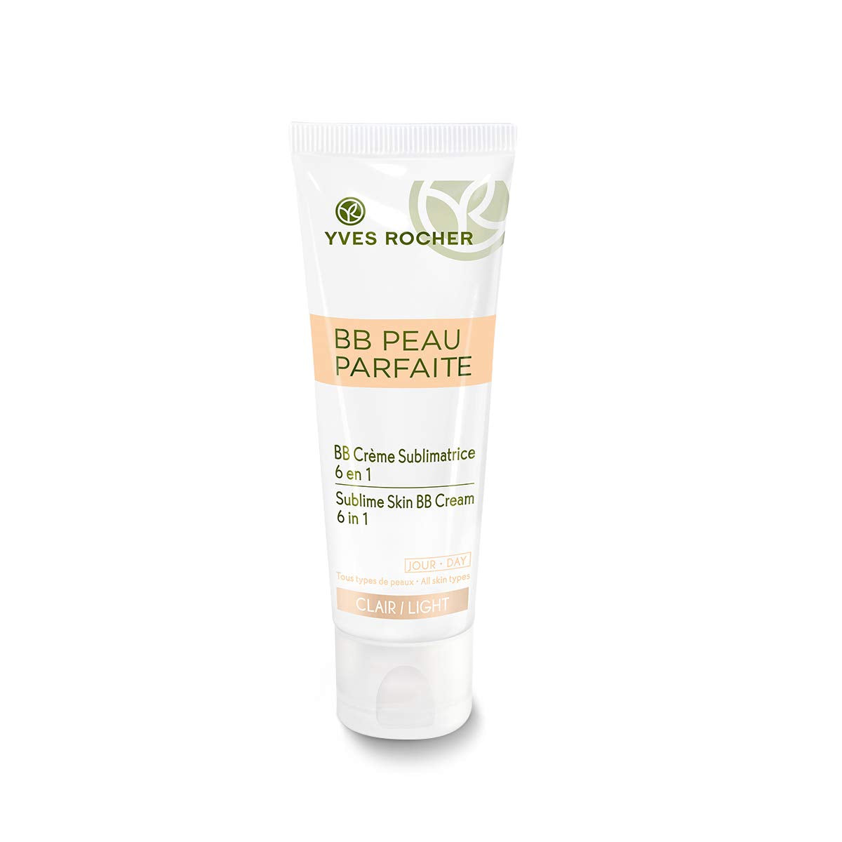 Yves Rocher BB Cream Tinted Moisturizer Foundation for a perfect complexion, All skin type, Dermatologically tested, 50 ml tube 