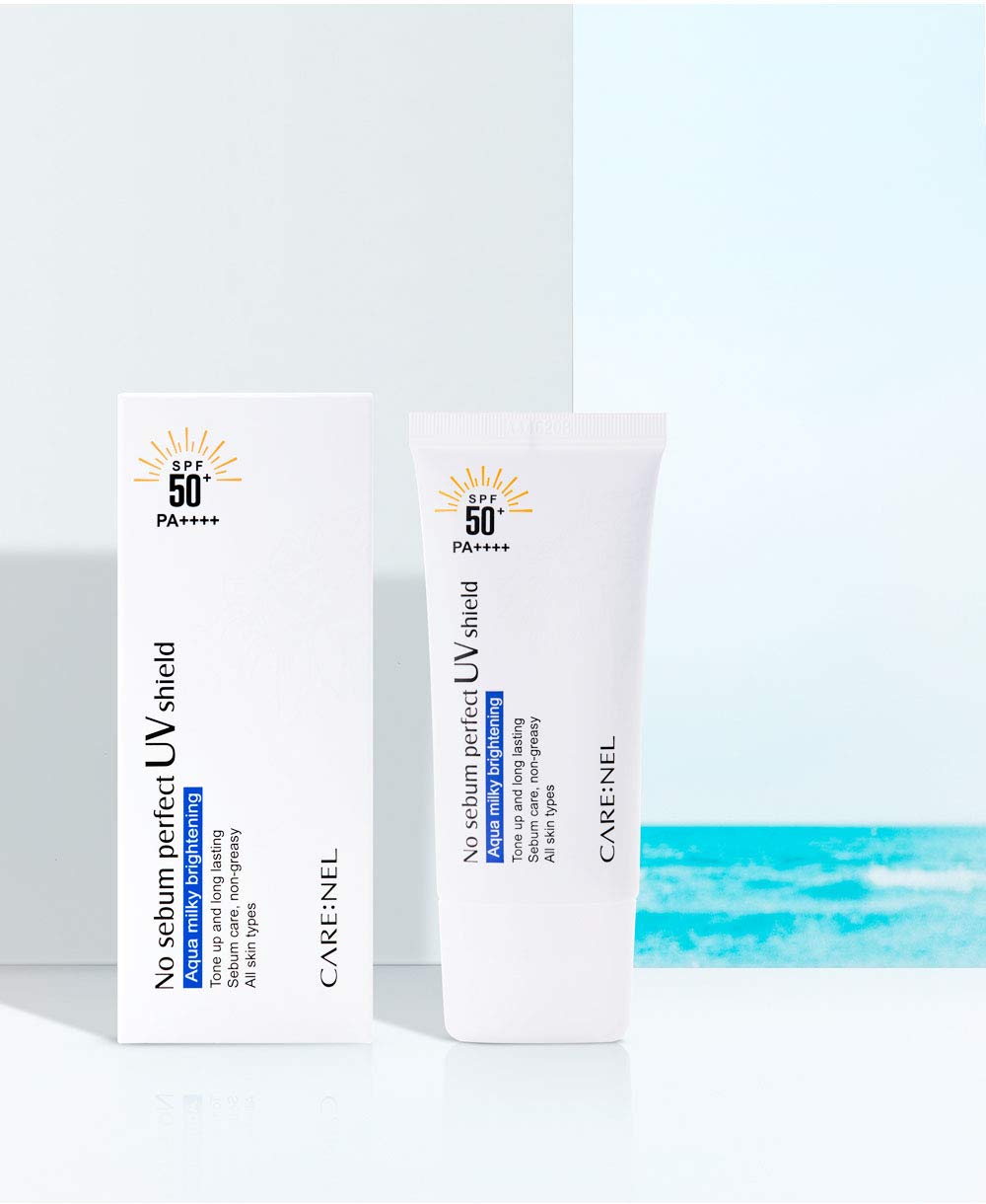 Korean Sunscreen For Face Spf 50 Face Lotion - No Sebum Sunblock Waterproof - Korean Skin Care Suncream For Women, Men, Kids And