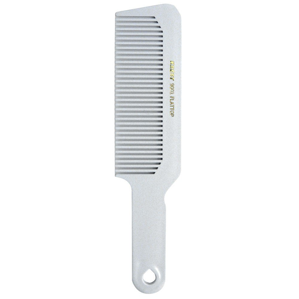 Barber Salon Beauty Hair Krest 9001 8 3/4 Flattop Cutting Comb SBK9001WHITE