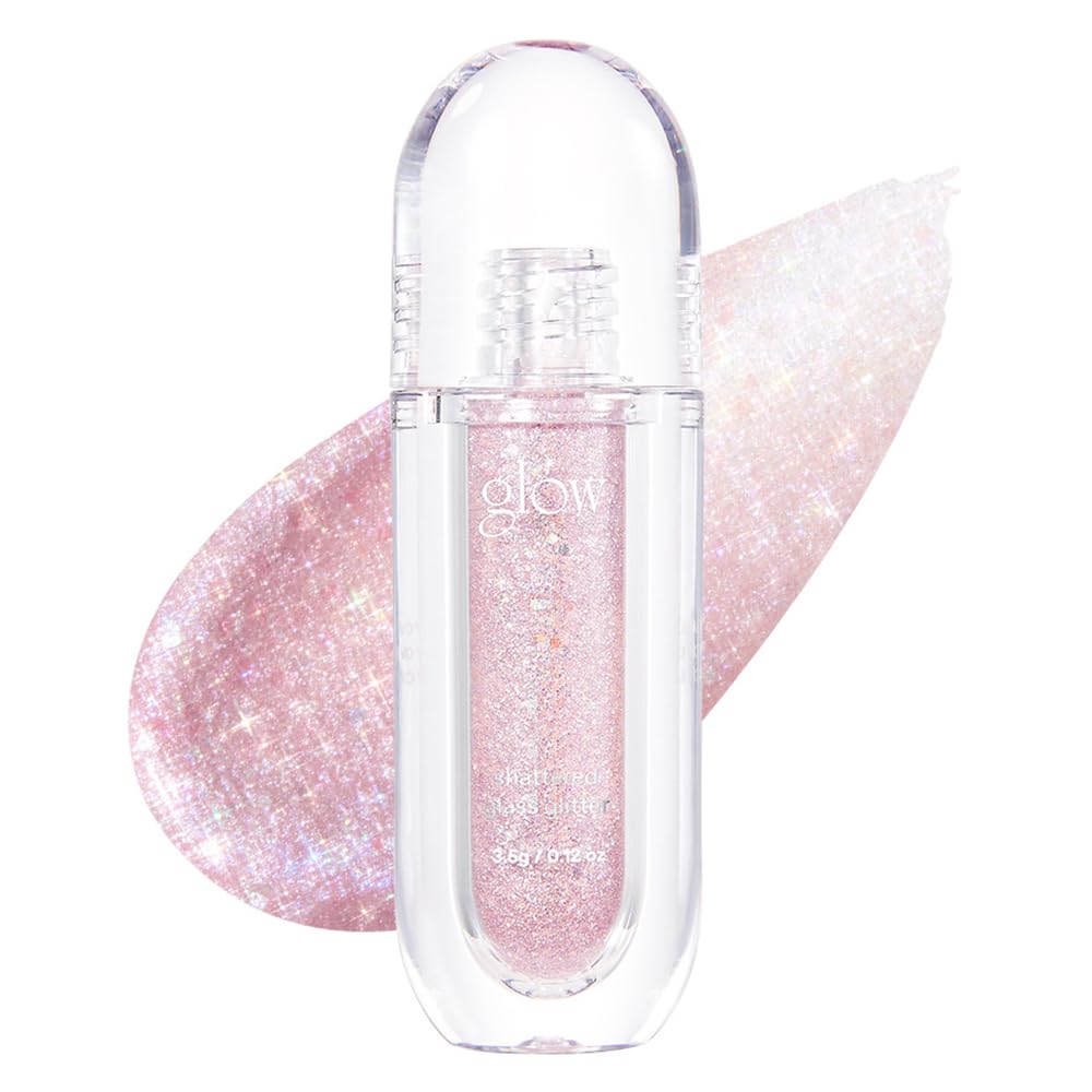 glow shattered glass glitter #unknown : long lasting, shimmering eye glitter, liquid glitter eyeshadow & highlighter with precis