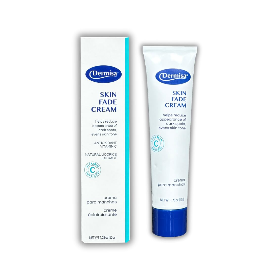 Dermisa Skin Fade Cream With Vitamin C | Helps Reduce Dark Spots And Age Spots | All Skin Types | 1.78 Oz | Pack Of 1