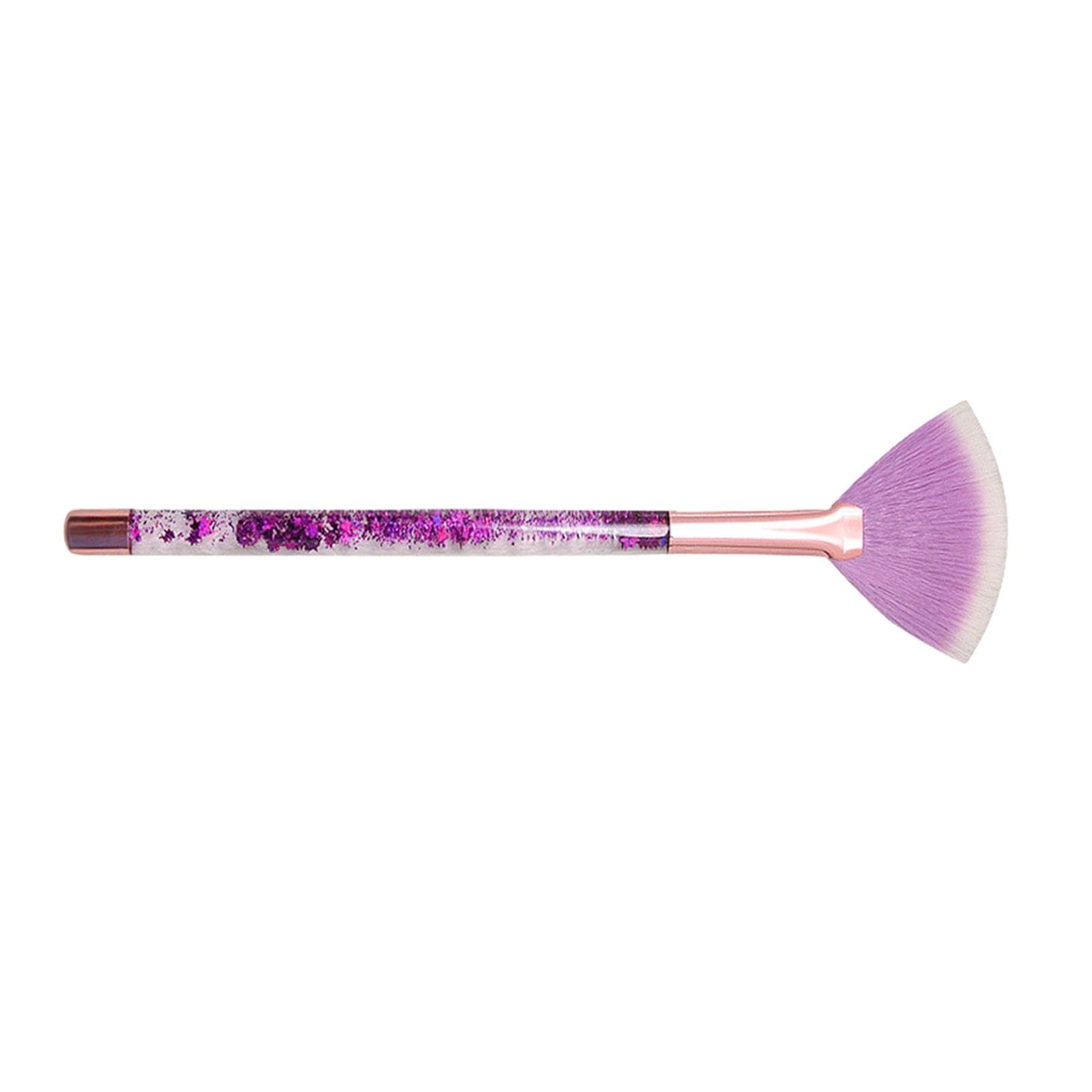 Enakshi Fan Makeup Brush Durable Makeup Loose Powder Brush For Women Girlfriend Lady Violet|Health & Beauty | Makeup | Makeup To