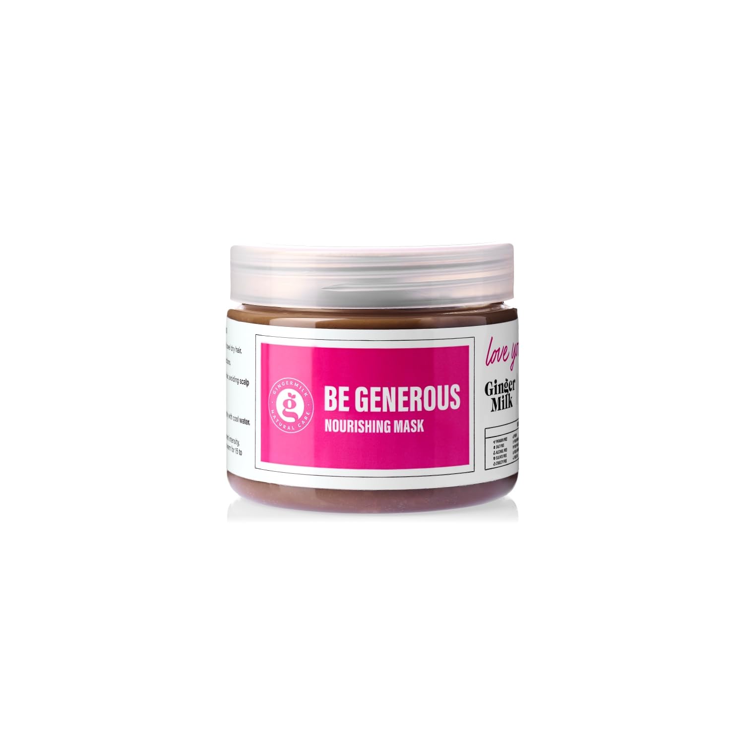 GINGER MILK - Nourishing Hair Mask with Jojoba Oil and Ginger Extract - Deeply Moisturizes, Stimulates Growth, Controls Hair Los