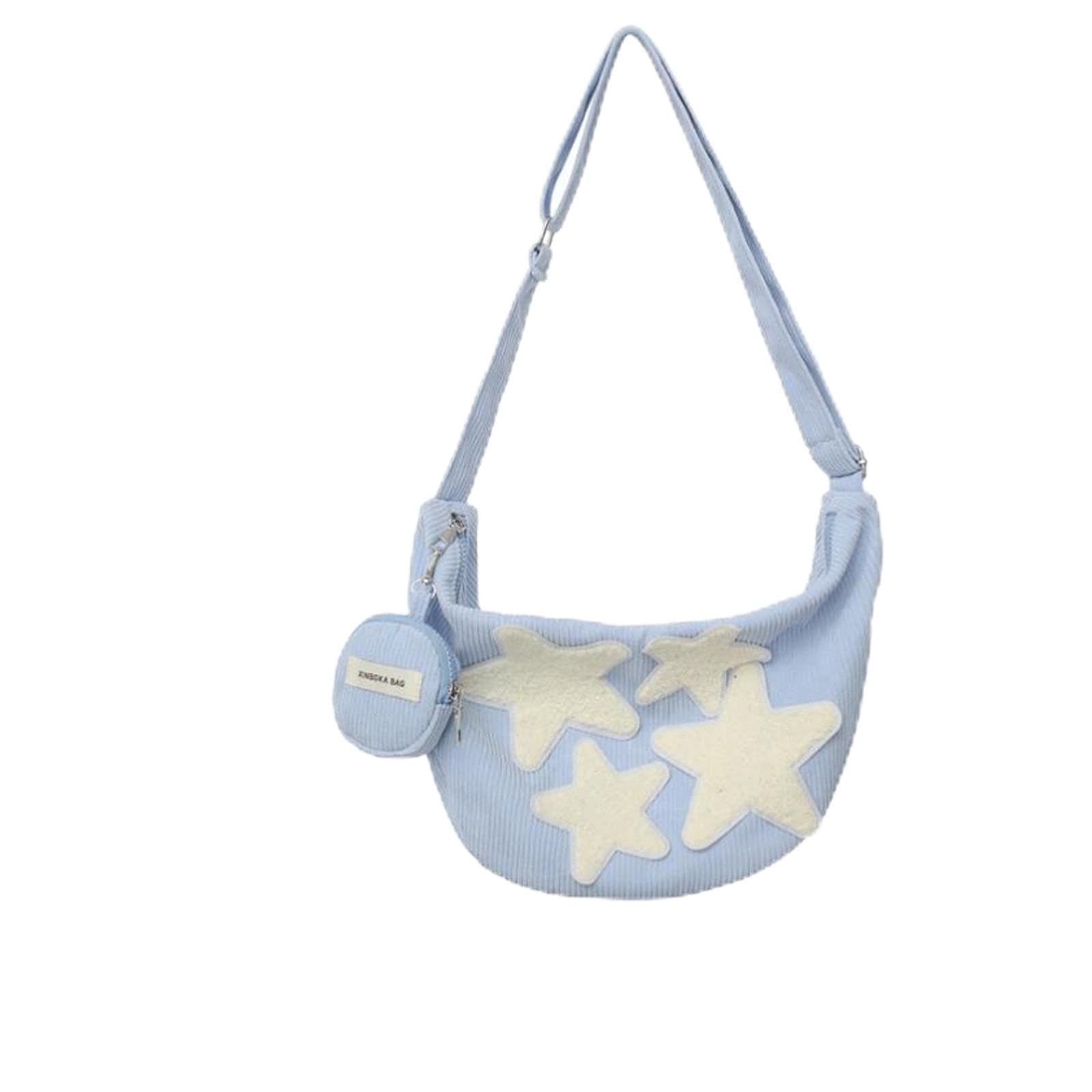 Snappsy Corduroy Shoulder Bag Cute With Zipper Hobo Bag Daily Bag Aesthetic Tote Bag