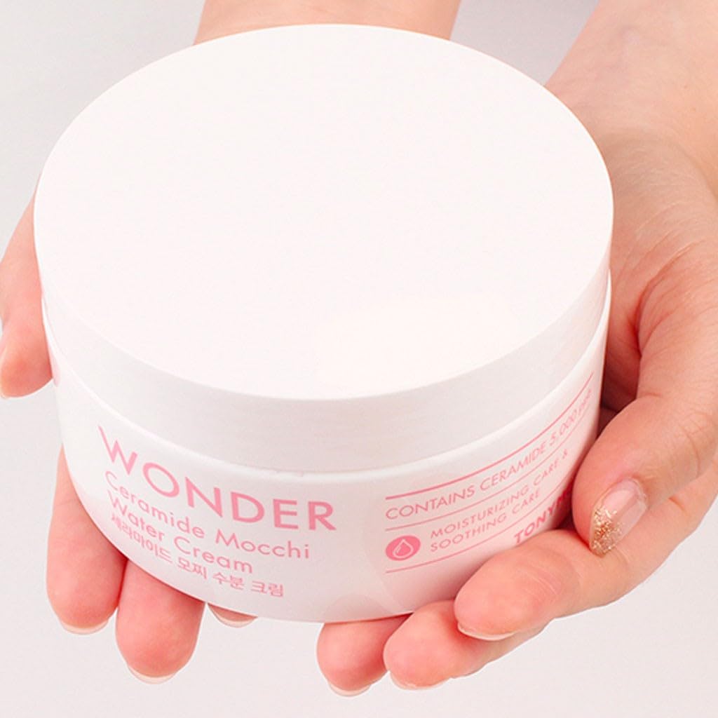 TONYMOLY Wonder Ceramide Mochi Water Cream, 10.58oz, Hydrating & Skin Repairing, for All Skin Types