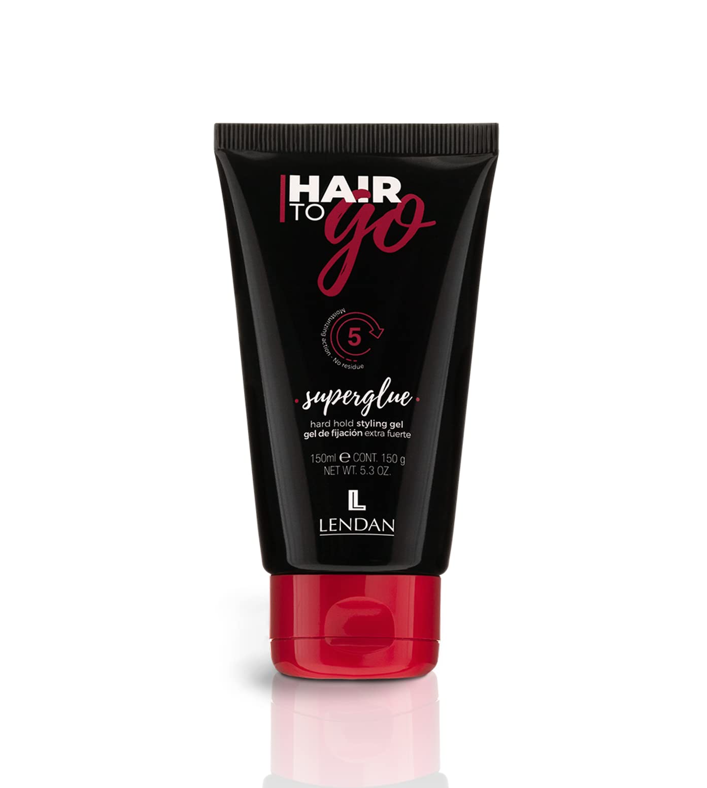 Lendan  Hair Styling Gel  Superglue Hair To Go  150 ml  Extra Strong Hold  LongLasting  Humidity Resistant  Shine and So