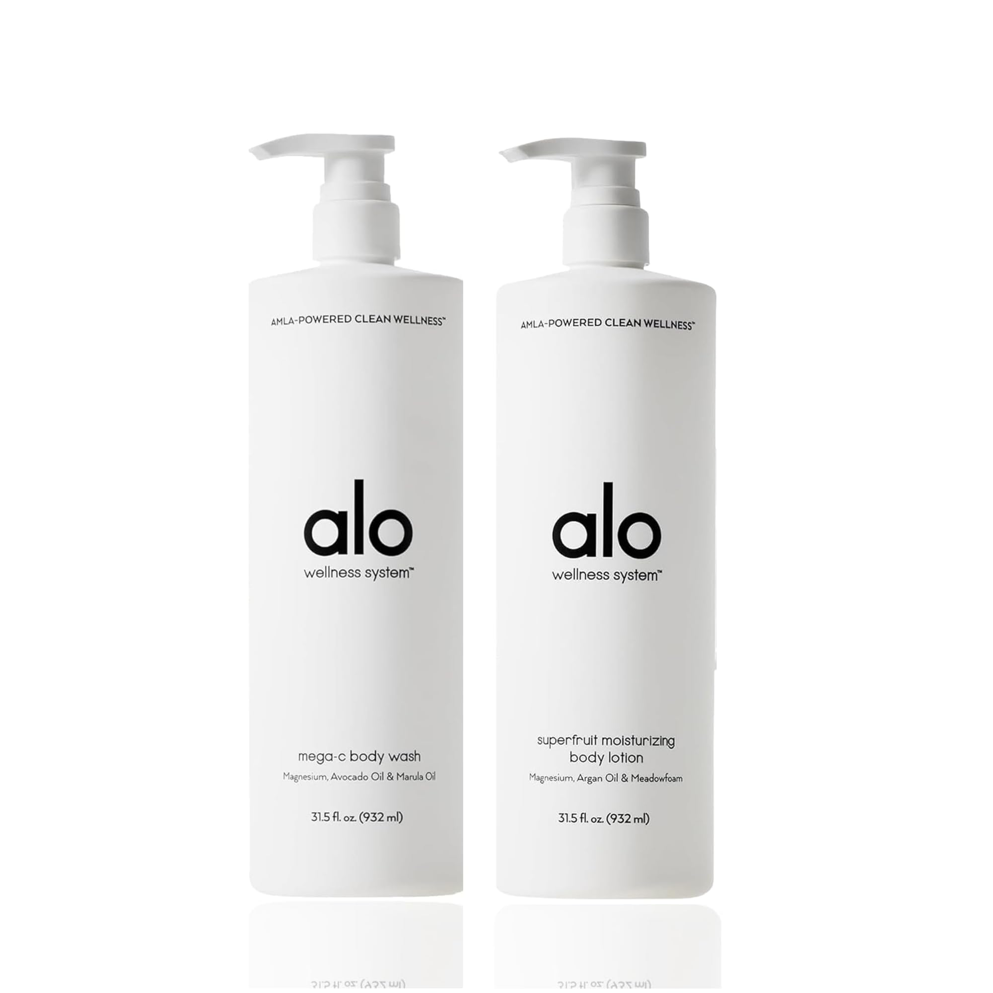 ALO MegaC Body Wash & Superfruit Body Lotion Set, Citrus, 31.5 oz