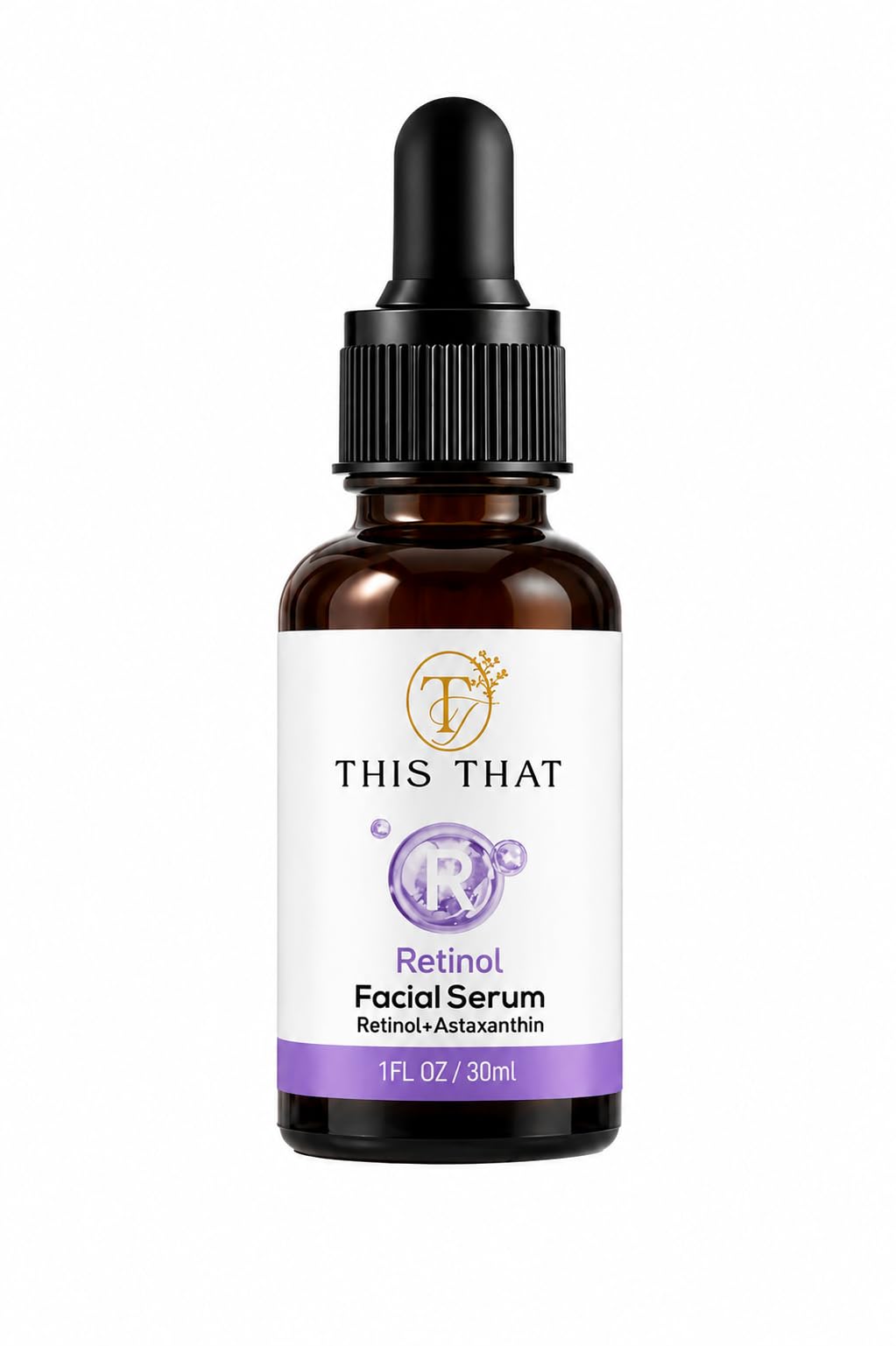 TTFM Retinol Facial Serum 30ml 1.0 Fl OZ | Retinol + Astaxanthin Serum | Hydrating Formula Facial Serum | Skincare For Dull Skin