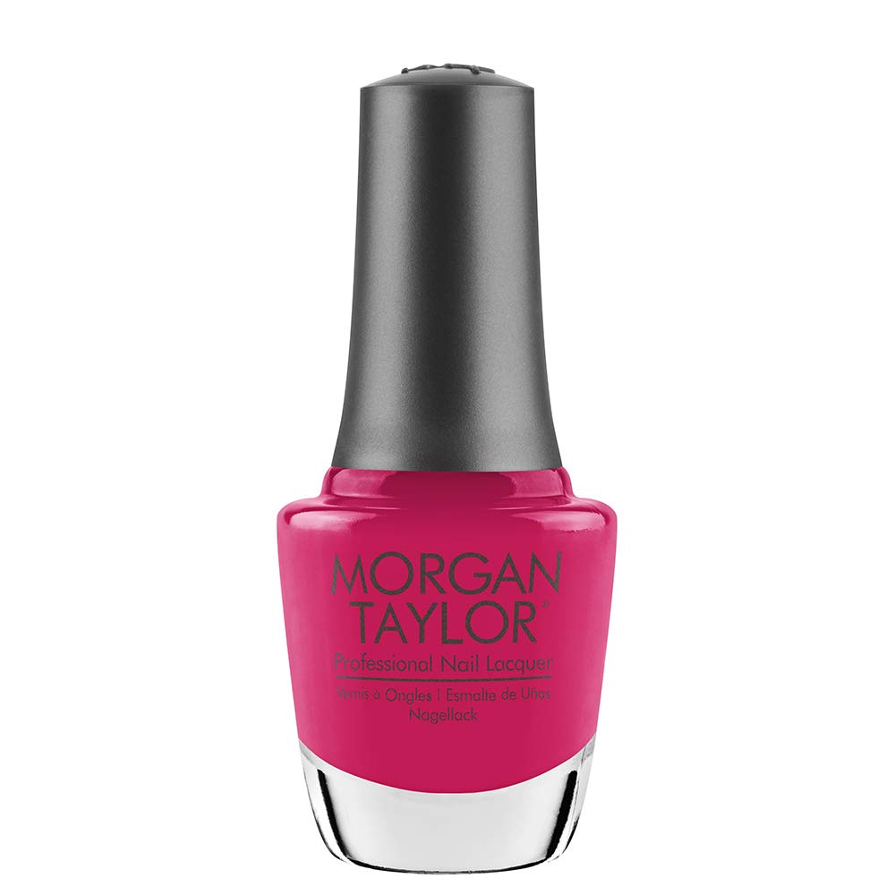 Morgan Taylor Nail Lacquer (Tropical Punch) Bright Pink Nail Polish, Finger Nail Polish, Long Lasting Nail Polish, Bright Pink N