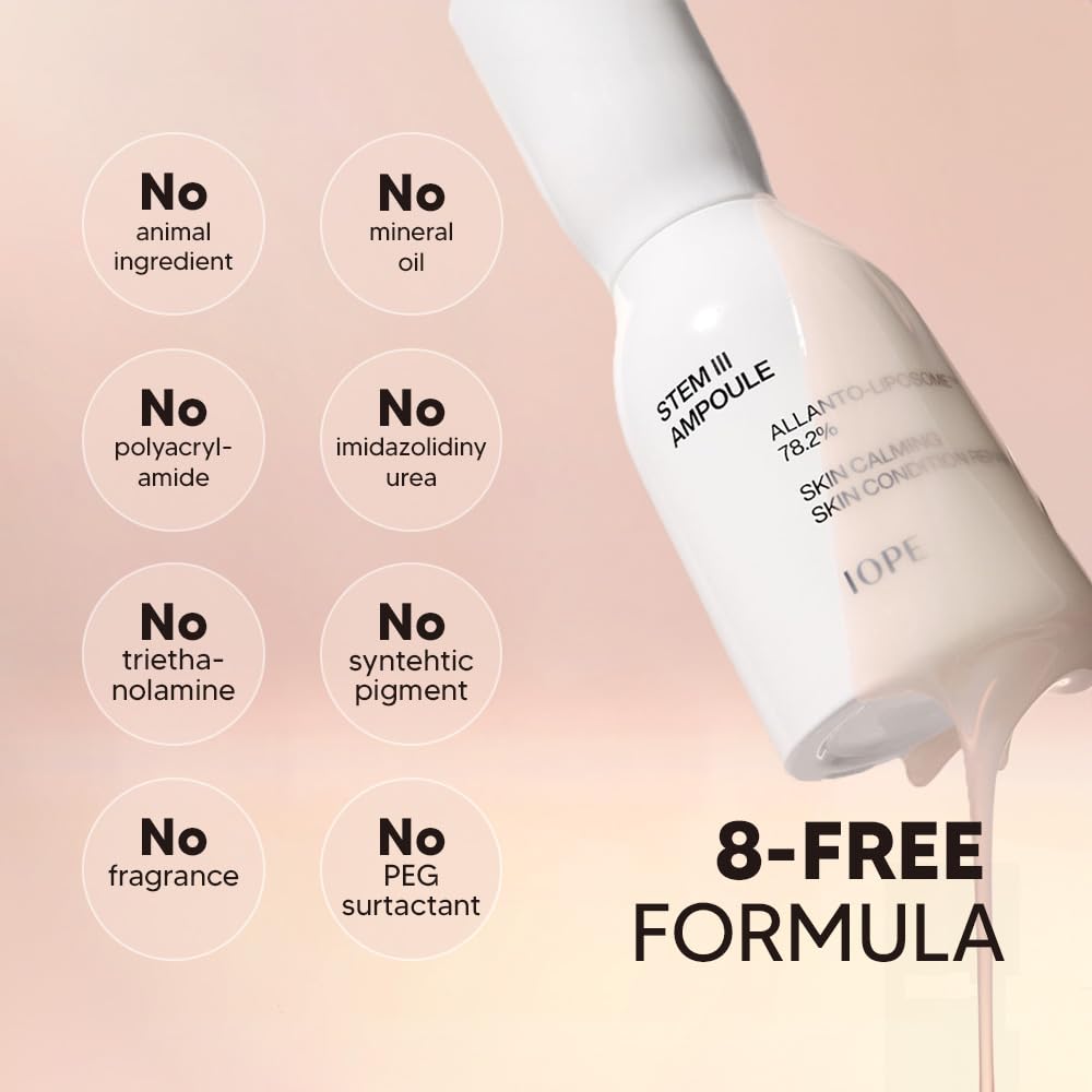 Iope Stem Iii Ampoule- Korean Advanced Formula Anti-Aging Face Serum With Liposome & Niacinamide, Dermatologically Tested For Da