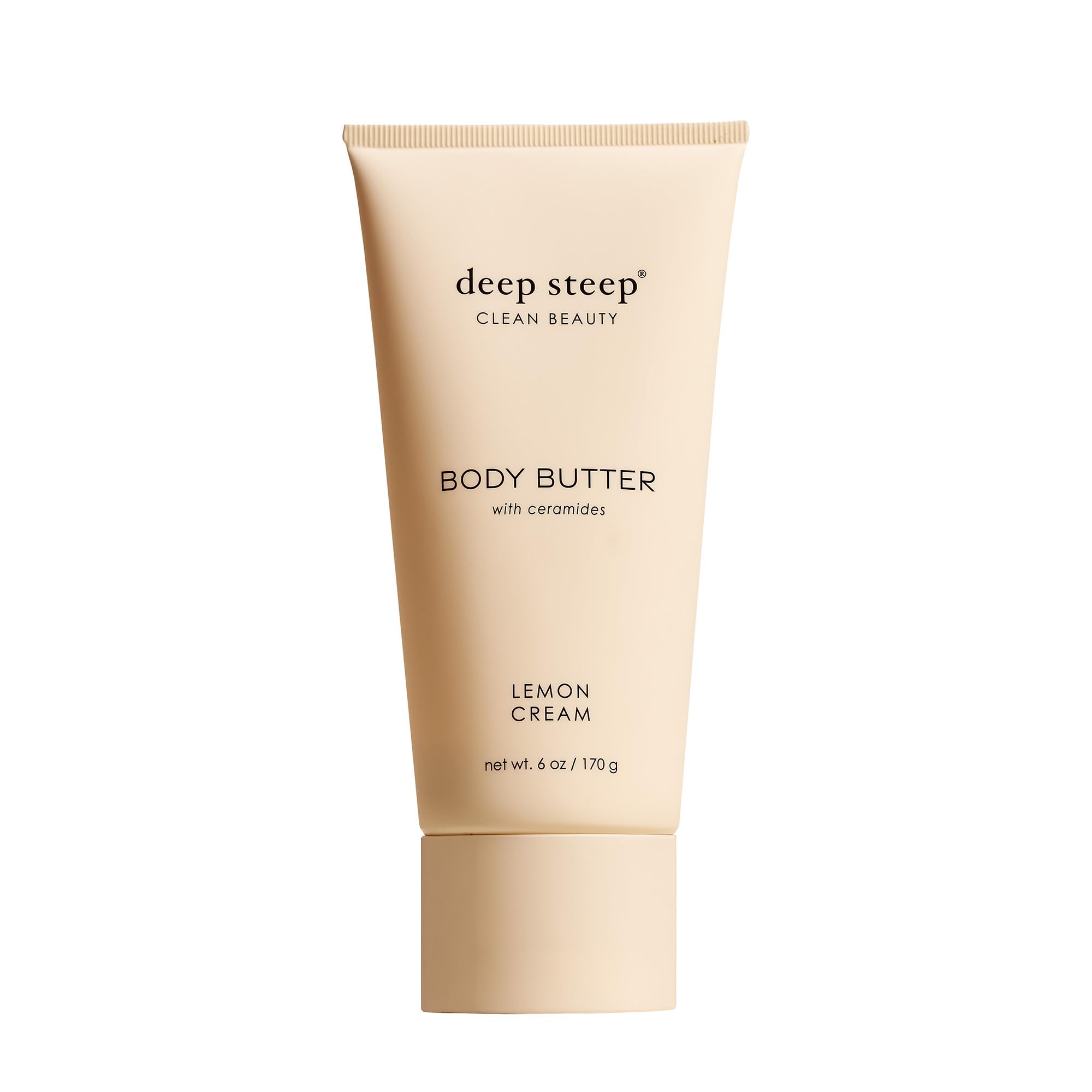 Deep Steep Body Butter with Ceramides for Intense Moisture 6oz (6 Ounces (Pack of 1), Lemon Cream)