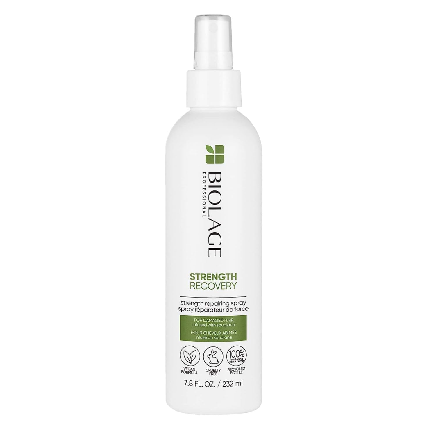 Biolage Strength Recovery Leave-In Conditioner Spray  Hair Repairing Heat Protectant & Detangler  Strengthens & Prevents Damage