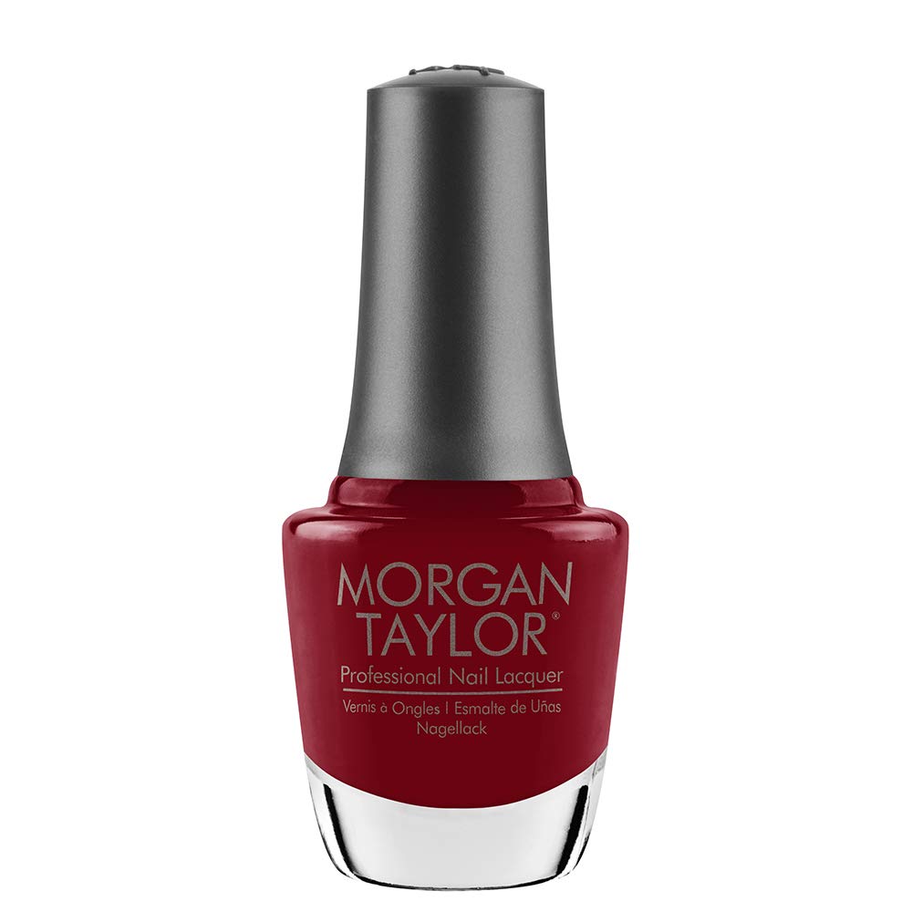 Morgan Taylor Nail Lacquer (Man Of The Moment) Red Nail Polish, Finger Nail Polish, Long Lasting Nail Polish, Red Nail Lacquer, 