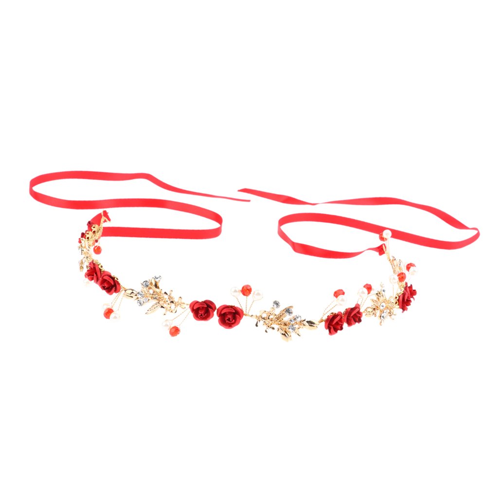 ATORSE?Women Girl Hairband Headband Flower Wreath Bridal Wedding Hair Accessories