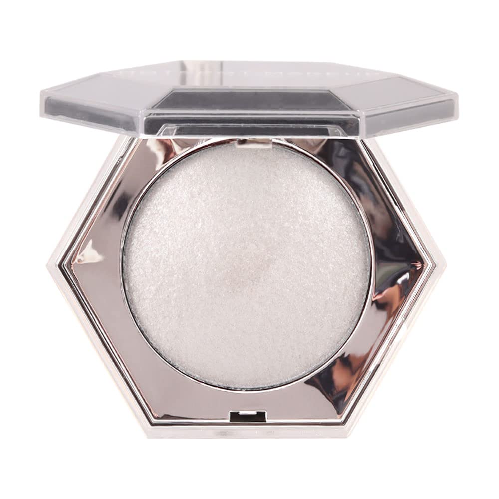 Pearl White Shimmer Glitter Highlighter Highlight Makeup Contour Powder,Silver Face Highlighter, Highlighter+Makeup Iluminadores