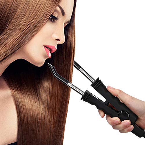 Hair Extension Iron, Portable Hair Extensions Connector Iron Adjustable Temperature Hair Connectors Wand Melting Tool for Salon