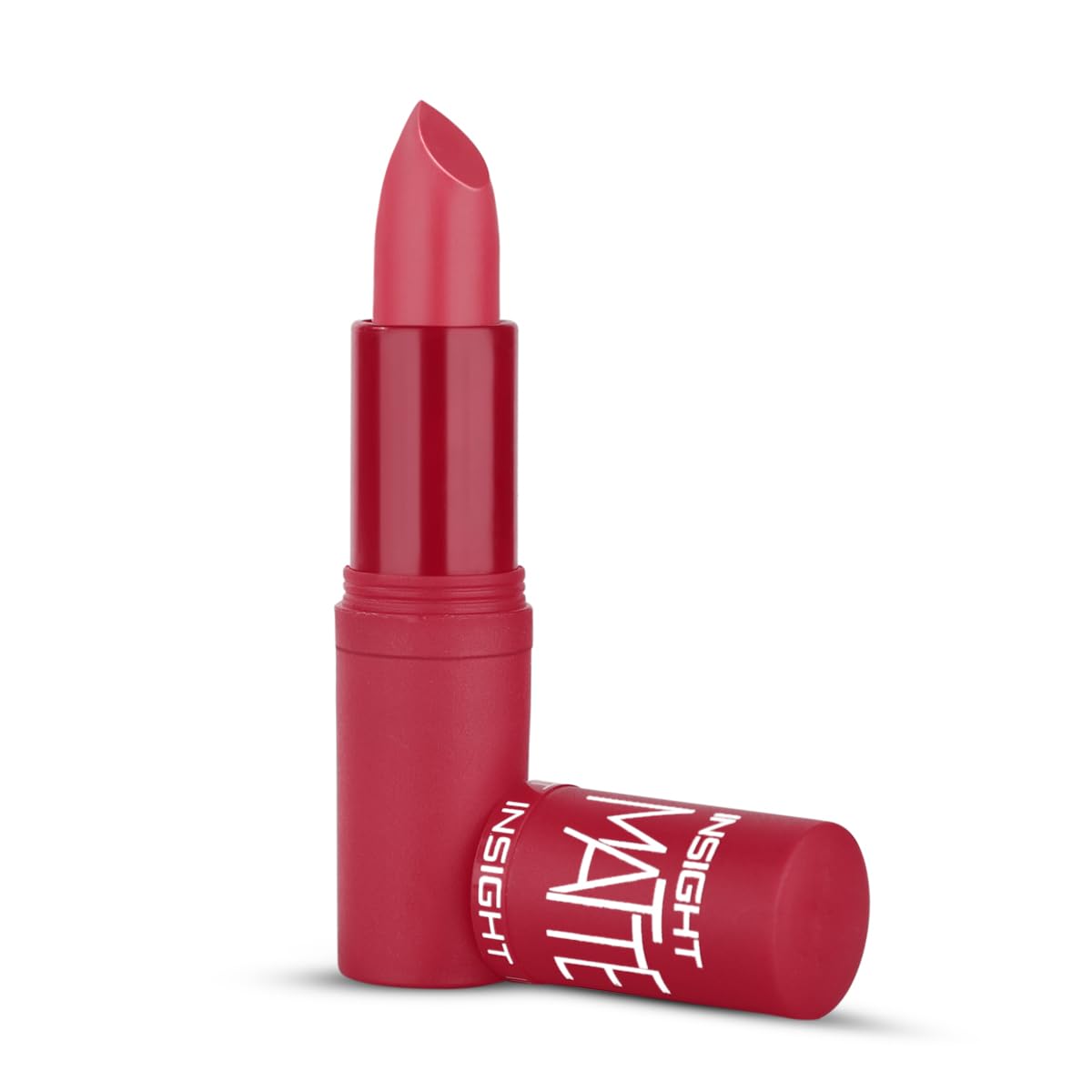 Insight Matte Lipstick | Ultra Creamy | Highly Pigmented Formula | Intense Color Payoff | Fade-Proof Lipstick | First Love-4.2G