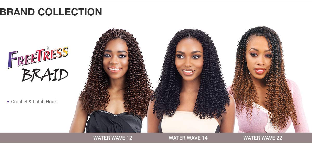 Synthetic Hair Braids FreeTress Water Wave Bulk 22 (4-Pack, TT530)