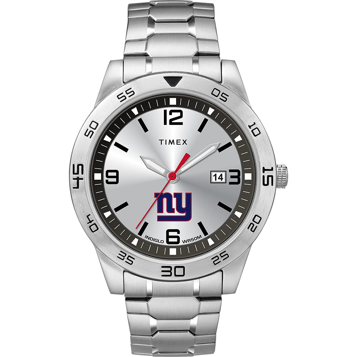 Timex Tribute Men's NFL Citation 42mm Watch - New York Giants with Stainless Steel Expansion Band