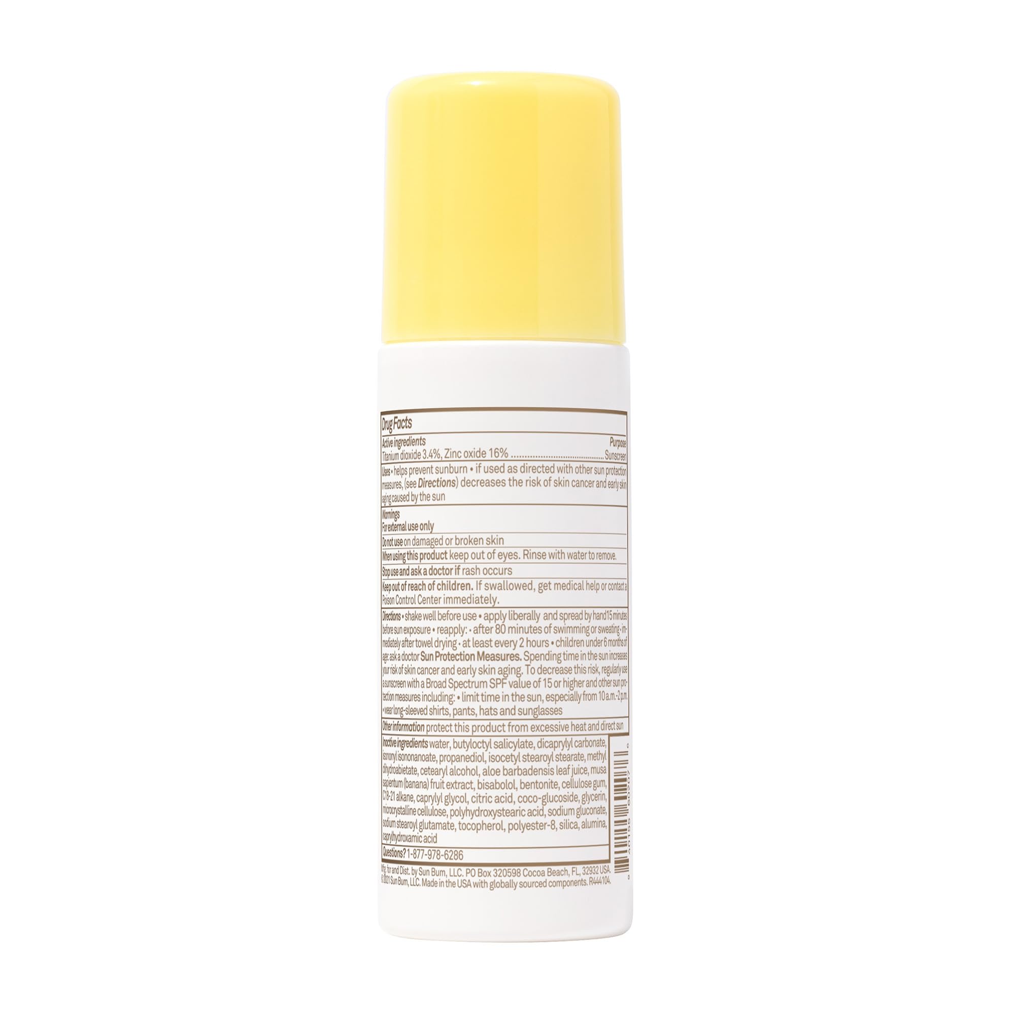 Baby Bum Mineral Spf 50 Roll-On Sunscreen | Vegan And Hawaii 104 Act Compliant (Octinoxate & Oxybenzone Free) Broad Spectrum Moi