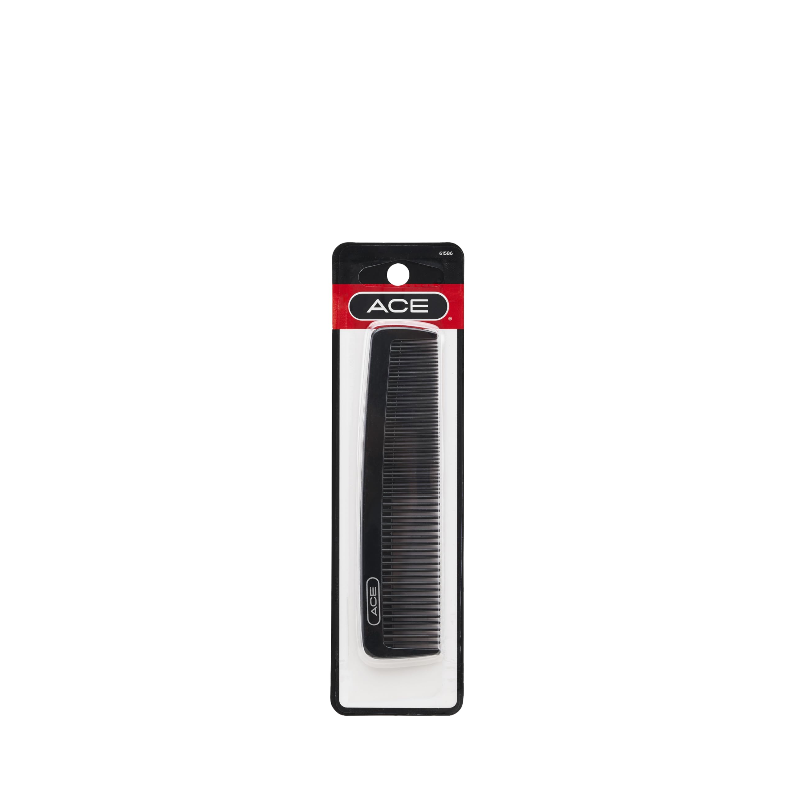 GOODY ACE Pocket Hair Comb for Men - 4.3 Inch, Black - Great for All Hair Types - Fine Comb Teeth for Thin to Medium Hair, Durab